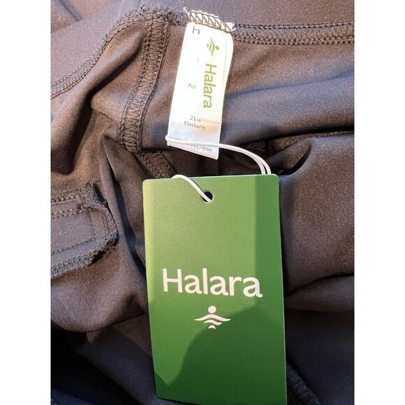 Halara High Waisted Side Pocket Pants sz XL Petite Black Straight Wide Leg Work - Picture 6 of 8